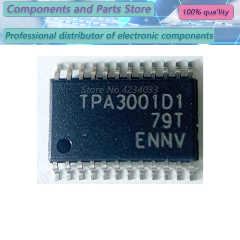 10PCS  TPA3001D1  TPA3001D  TPA300  TSSOP24  new100%  TPA3 001D1