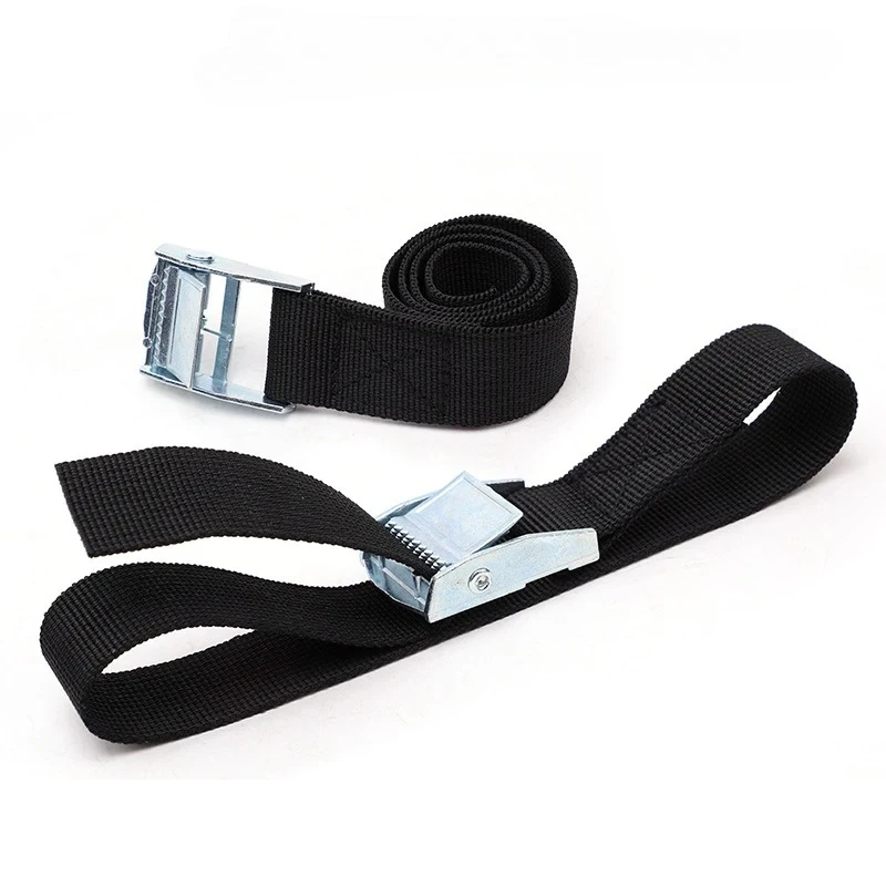 جديد 1 متر/2 متر/3 متر/4 متر/5 متر أسود مشبك التعادل أسفل حزام البضائع الأشرطة لسيارة دراجة نارية مشبك معدني حبل للسحب حزام بسقاطة قوية #3
