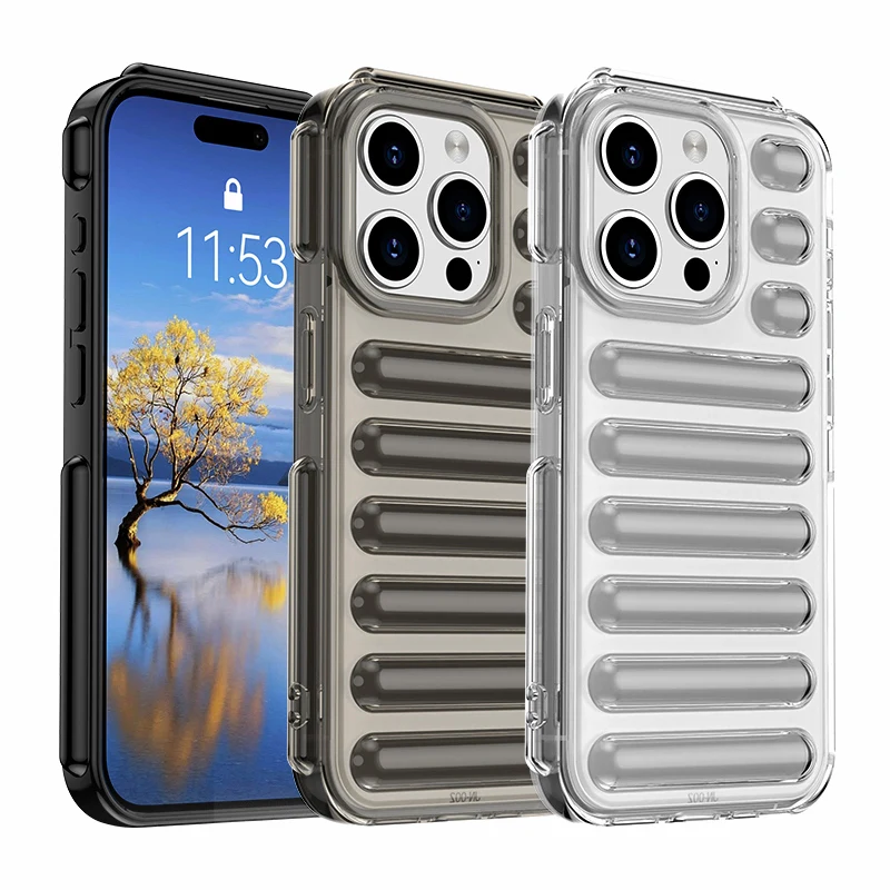 For Apple iPhone 15 Pro Cover For iPhone 15 Pro Shockproof Anti-drop Three-dimensional Capsule Cover Soft Case For iPhone 15 Pro