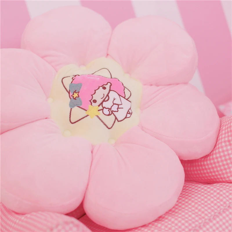 

Kawaii Sanrio Plush Accessories Cartoon My Melody Cinnamoroll Little Twin Stars Cushion Cute Beauty Dining Chair Soft Girls Gift