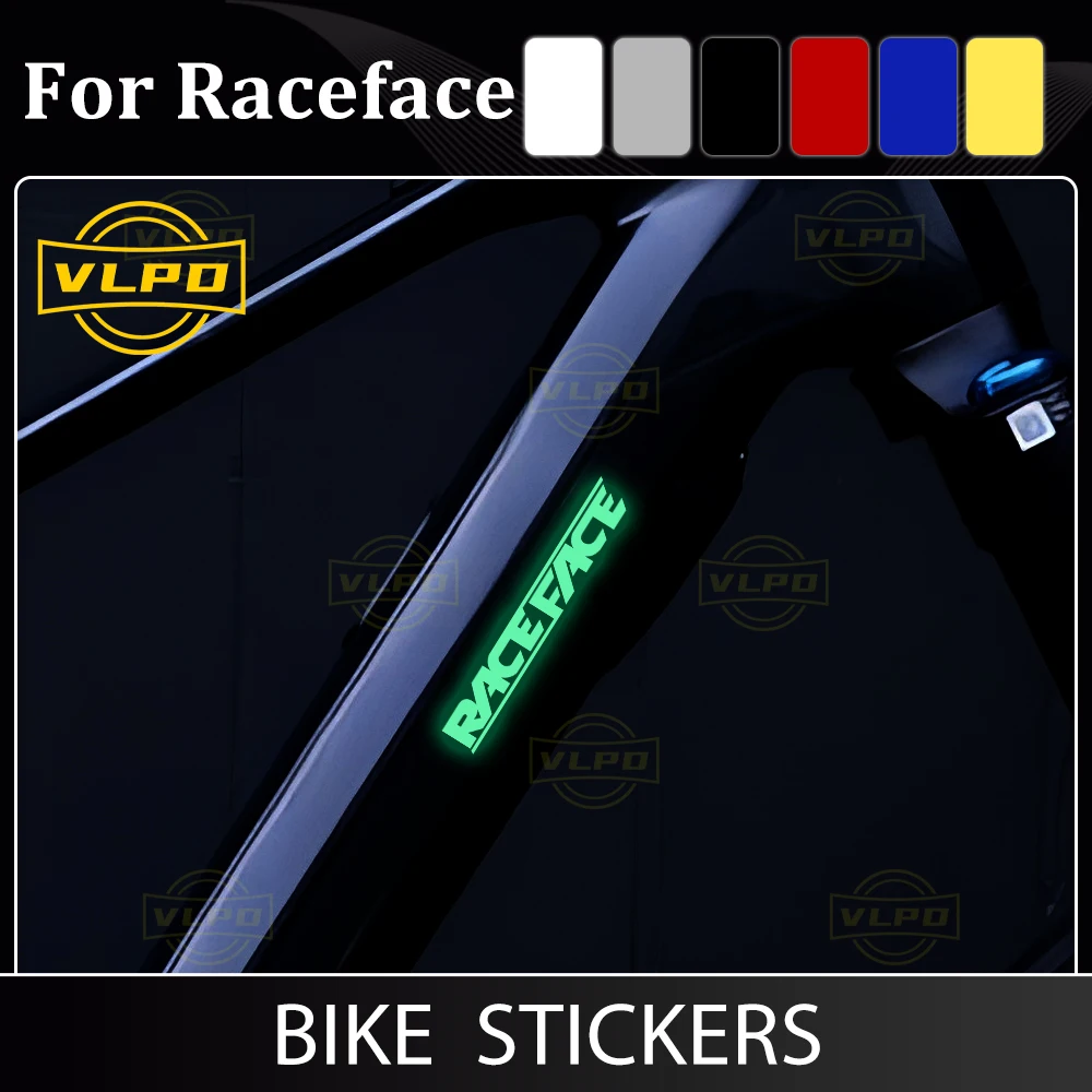 Bike Glow Sticker Waterproof Decal for Raceface Stickers Race Face MTB Road Bicycle Frame Decoration Accessories