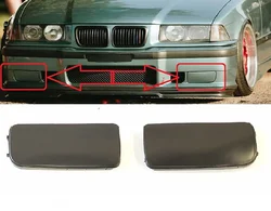 1pcs Car Front Fog Light Hole Cover Cap for BMW E36 3-Series 320i 323i 325i 328i Black Plastic Auto Accessories