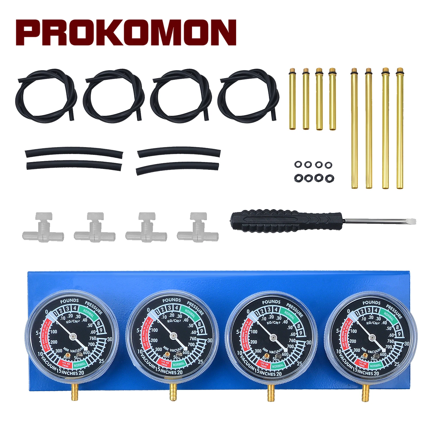 Set sincronizzatore carburatore a cilindro 2/4, misuratore di bilanciamento del vuoto per carboidrati per motociclette