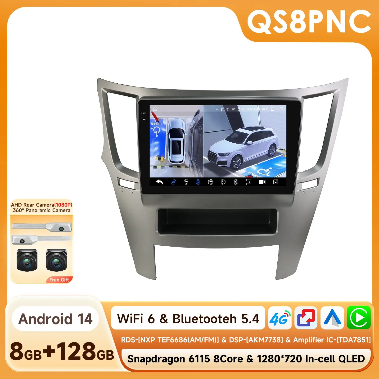 Car Radio Android Auto CarPlay for Subaru Legacy Outback 2010 - 2014 Intelligent Systems Multimedia GPS SWC DSP Ship From US