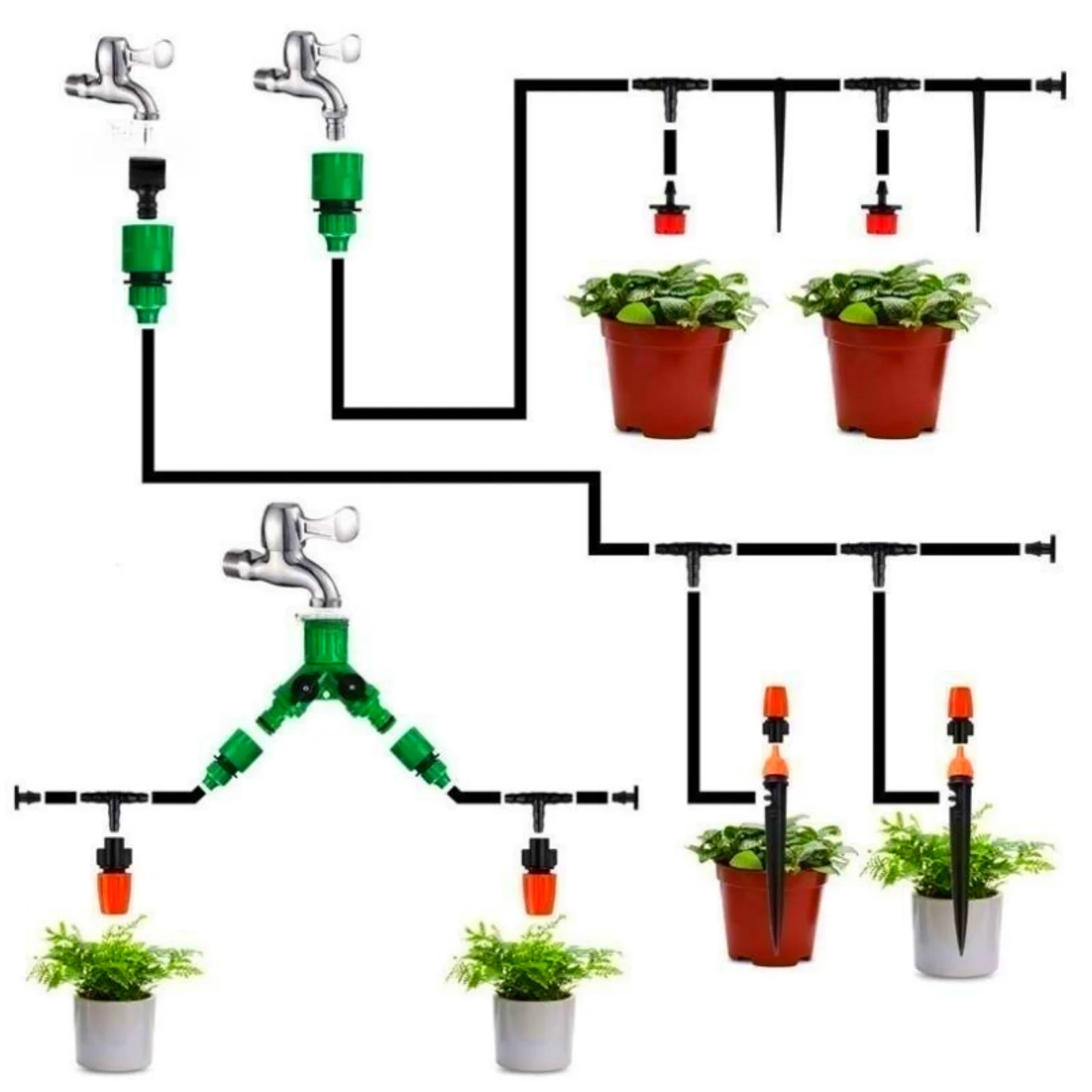 Garden Hose Quick Connectors 1/2\