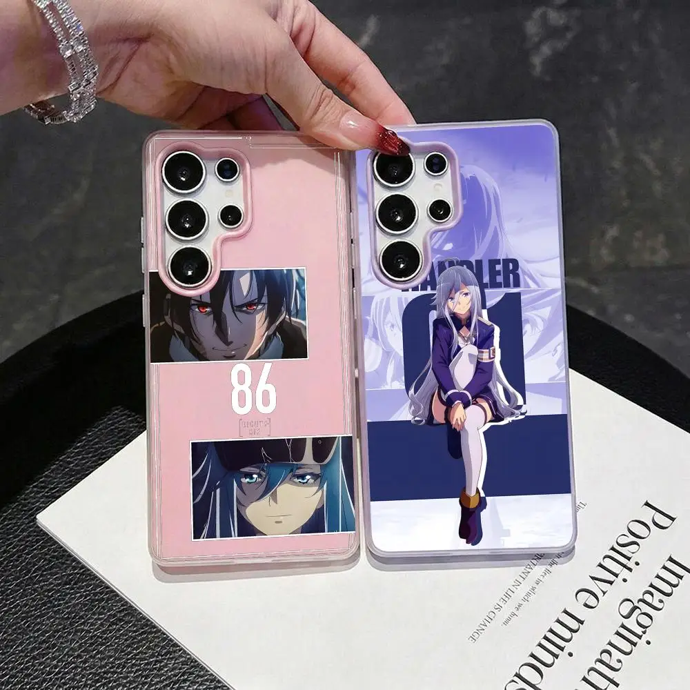 Game 86 E-Eighty six Phone Case 2-in-1 Detachable Clear Case for Samsung S26-S22 Multi-Color Card Holder Soft TPU