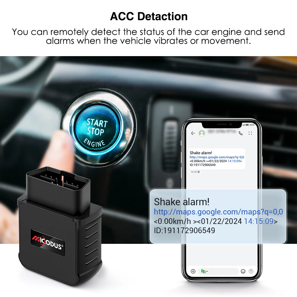 OBD GPS Tracker 4G LTE CAT4 MiCODUS MV55G CANBUS Diagnostic Car Tracking Device ACC Detection Mini OBD2 GPS Locator Free APP