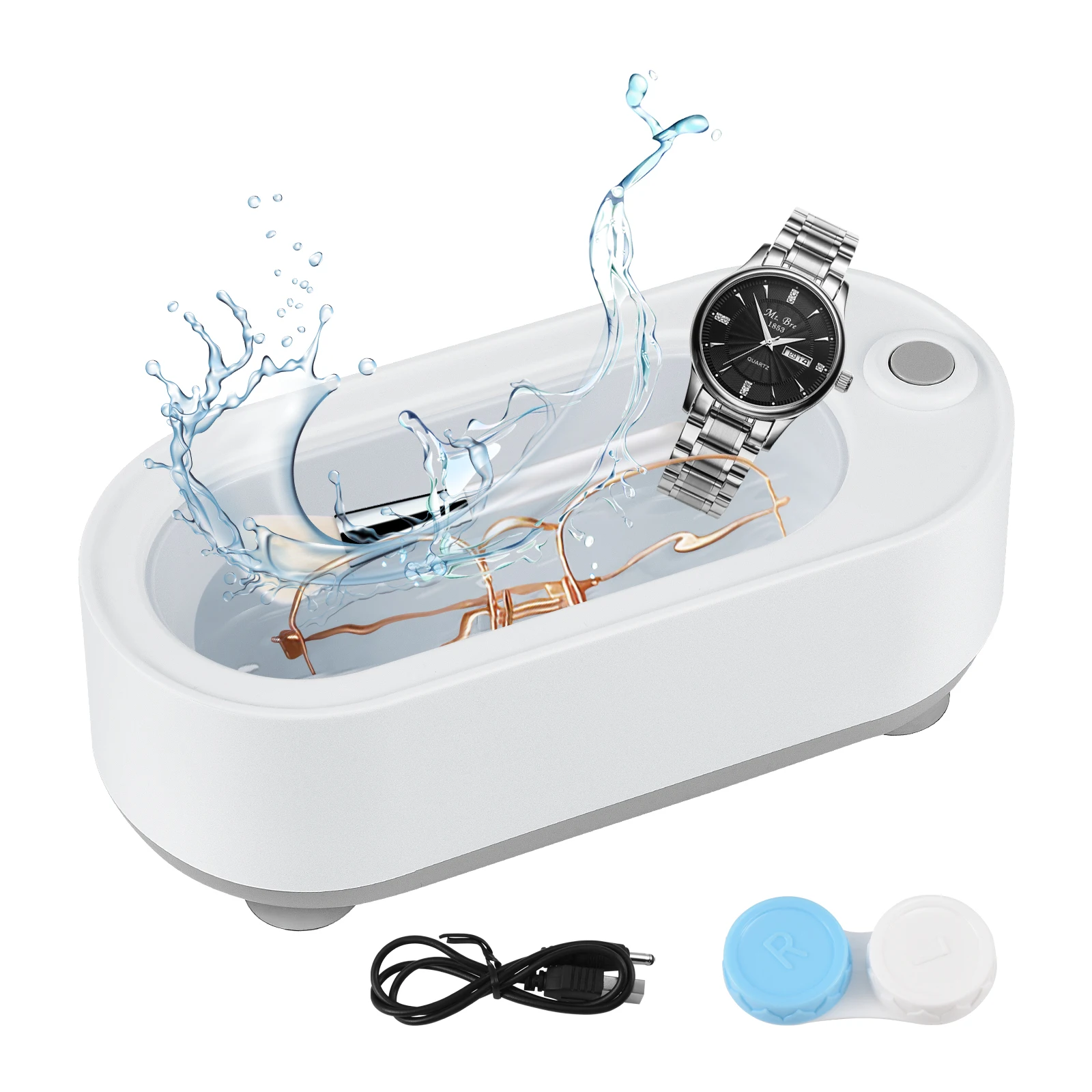 Ultrasonic Jewelry Cleaner Portable Professional Ultrasonic Cleaner For Cleaning Jewelry Eyeglasses Watches Shaver Heads