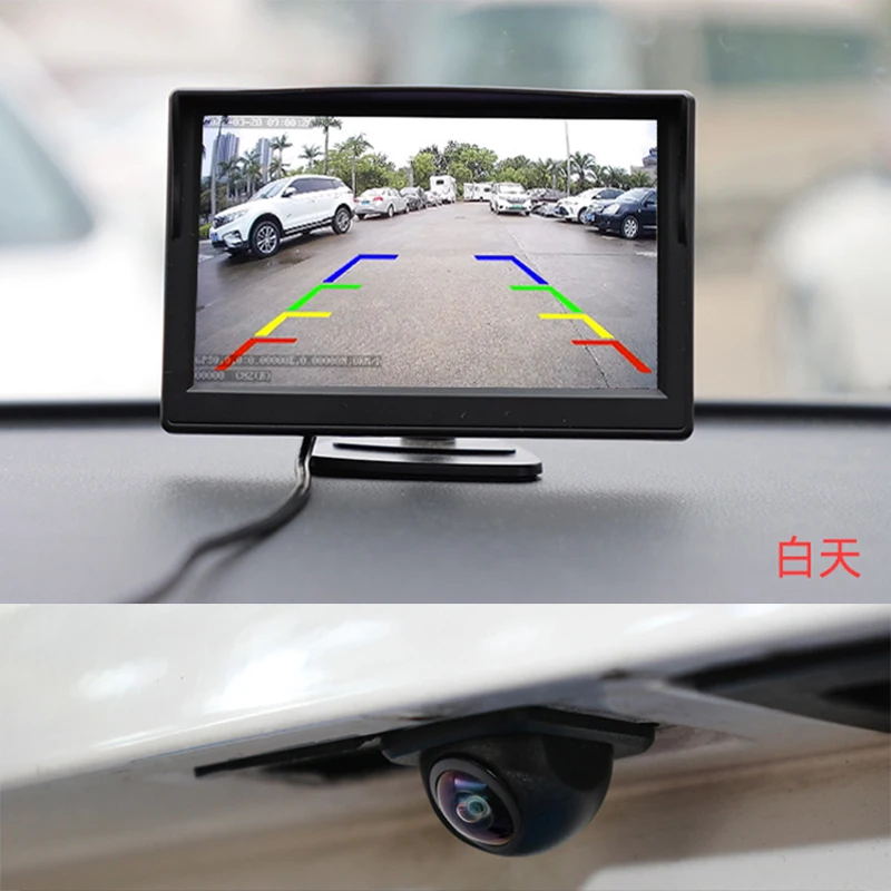 Xiaocaomao Car Rear View Camera Night Vision Reversing Auto Parking Camera IP68 Waterproof CCD LED Auto Backup Monitoring Camera