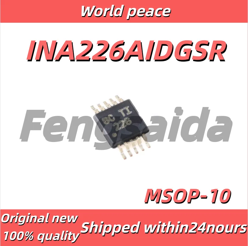 (1-10pcs)100% Brand new original INA226AIDGSR SMD MSOP-10 Bidirectional Current/Power Monitor Chip