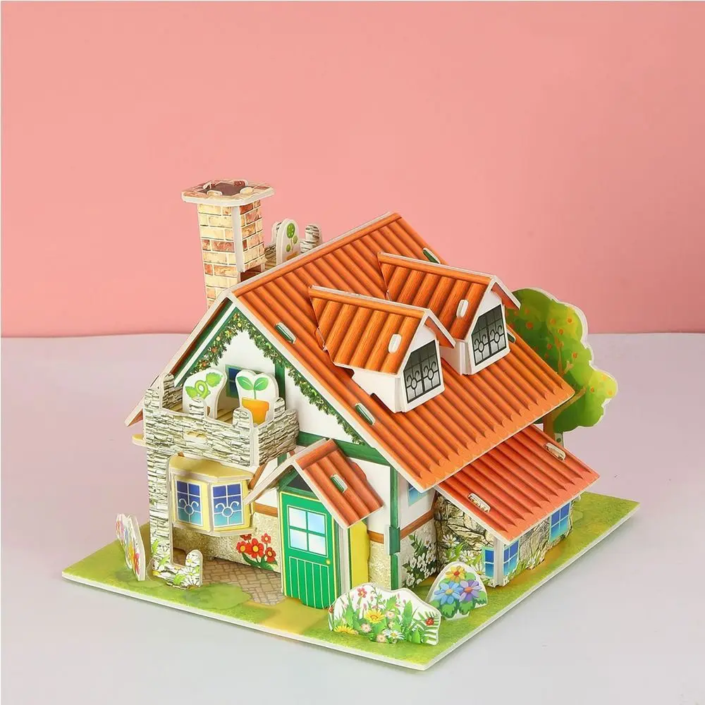 

3D головоломка, 3D головоломка, бумажная головоломка, сделай сам, модель дома, сборка головоломки, строительные блоки, паперовые карты ручной работы, головоломка