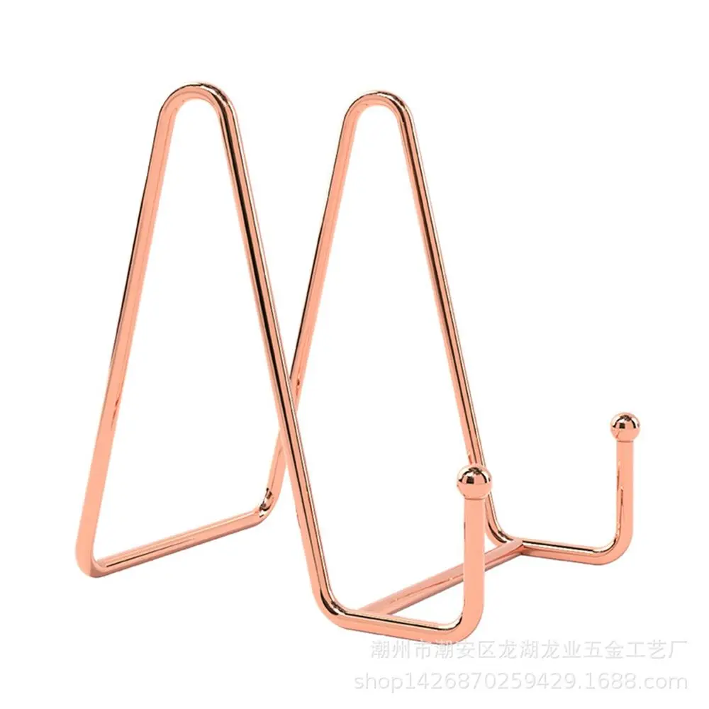 Geometric Frame Photo Decorative Plate Dish Placement Stand Tabletop Art Stands Holder Display Stand