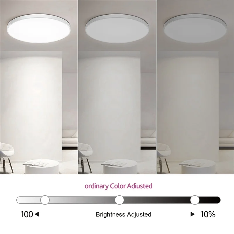 LICE-Smart Plafondlamp Wifi Bluetooth Afstandsbediening Rgbcw Dimmen Kleur Plafondlamp Eenvoudige Drie-Proof Plafondlamp