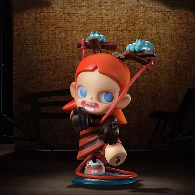 Pop mart zsiga somos todos crianças série caixa misteriosa anime pvc original figura de ação coleção modelo ornamentos de mesa boneca brinquedos