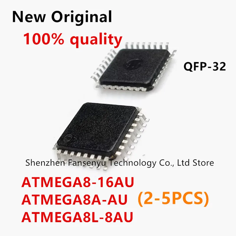 (2-5piece)100% New ATMEGA8-16AU ATMEGA8A-AU ATMEGA8L-8AU ATMEGA8 16AU ATMEGA8A AU ATMEGA8L 8AU QFP-32 Chipset