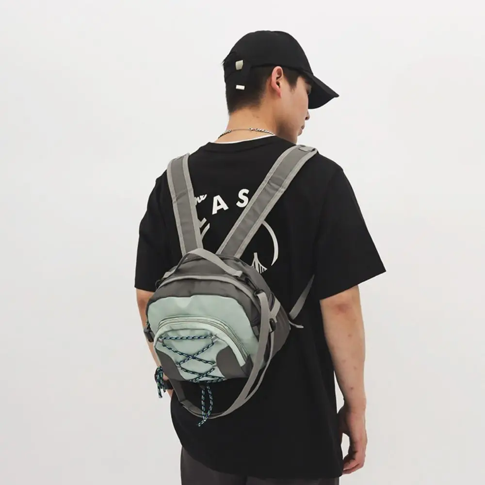 

Простой корейский стиль, небольшой рюкзак, кошельки, однотонные мужские сумки-мессенджеры, многофункциональная сумка для хранения, парусиновая сумка через плечо, студенческая сумка