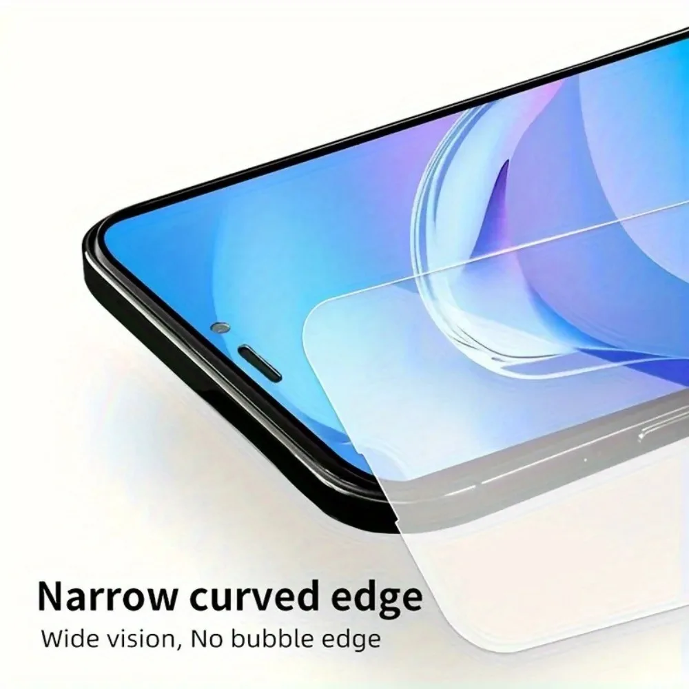 2 قطعة غطاء كامل الزجاج المقسى حامي الشاشة آيفون 17 16 15 14 13 12 11 برو ماكس برو 16E 7 8Plus XR XS 9H صلابة الزجاج