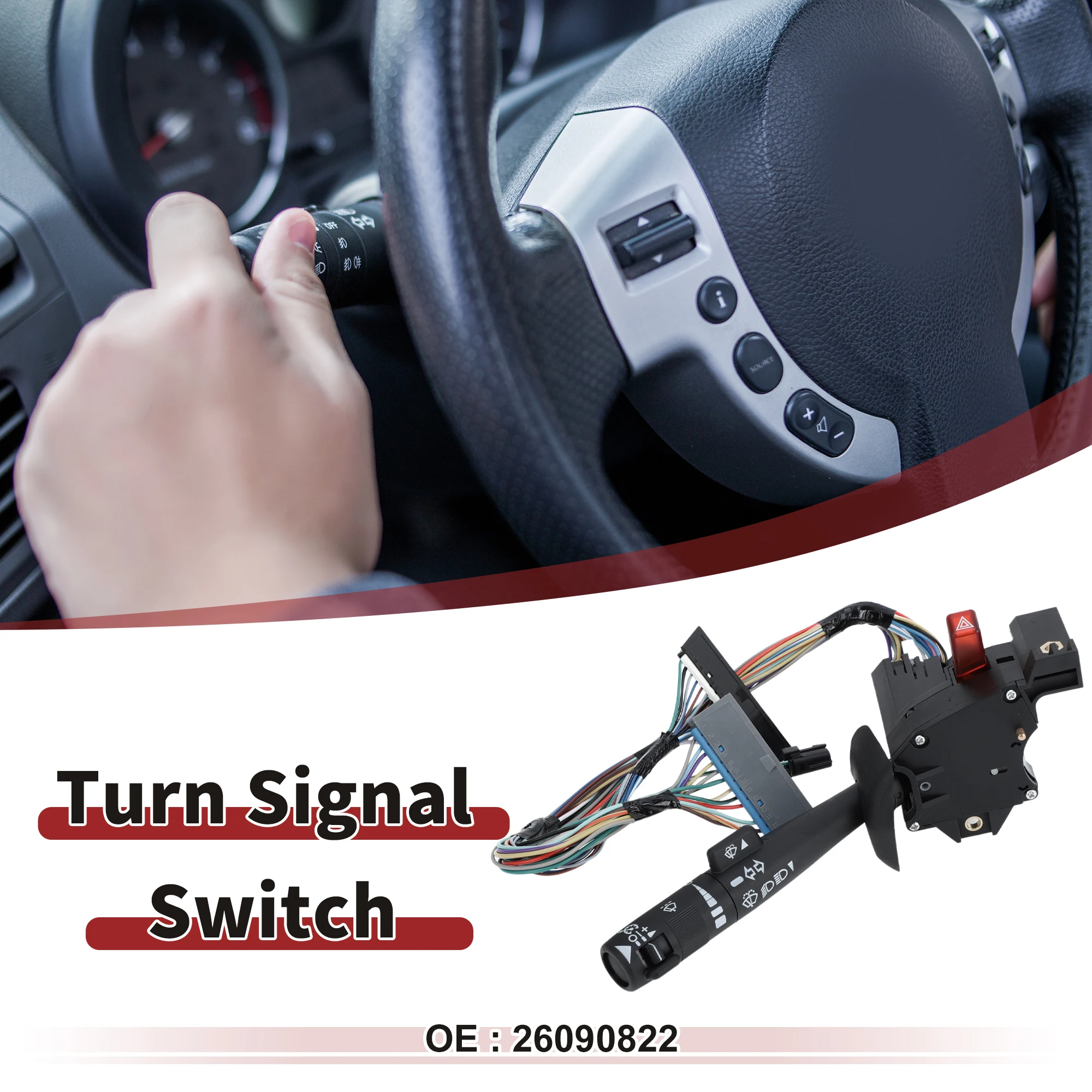 

X Autohaux Рычаг переключателя указателя поворота рулевой колонки No. 26090822 для Chevrolet C4500 C5500