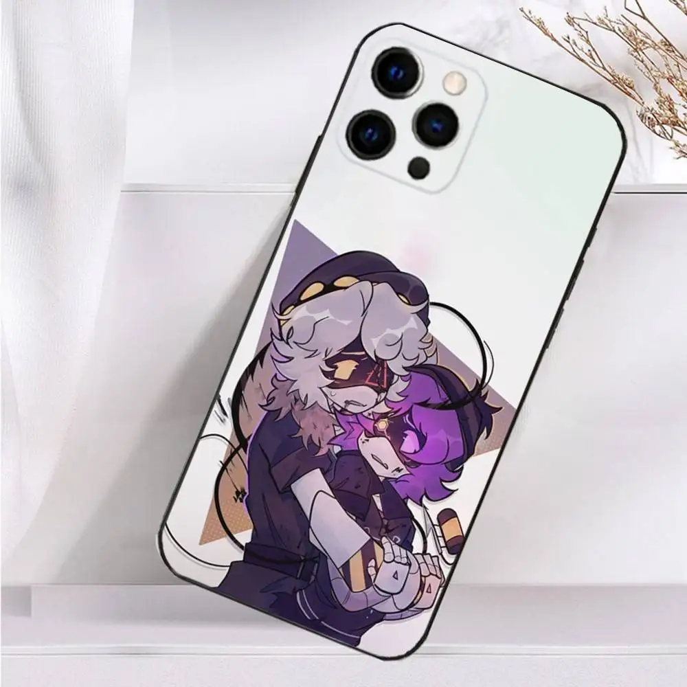 Etui na telefon Anime M-Murder D-Drones-Uzi do iPhone 16,15,14,13,12,11 Plus,Pro Max,XS,X,XR,SE,Mini,8,7 Miękki silikonowy czarny pokrowiec