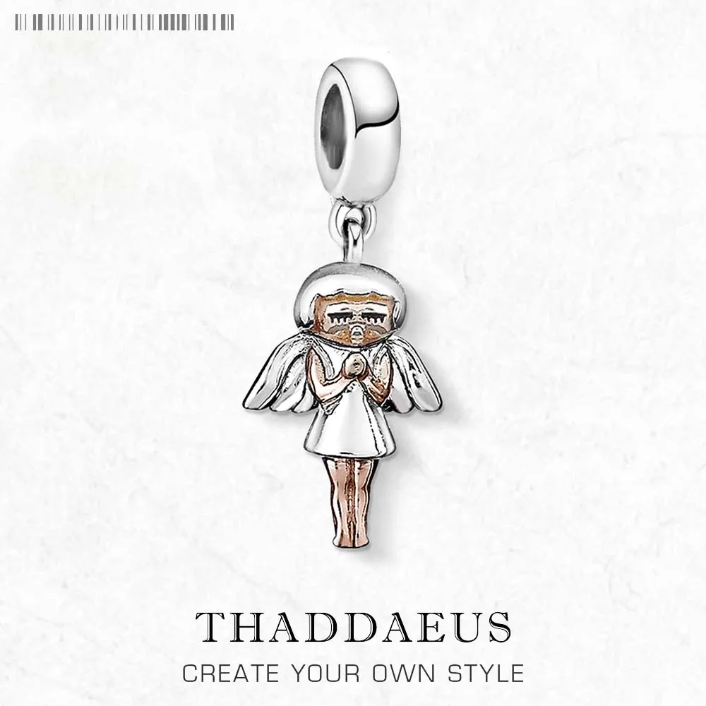 여성용 925 스털링 실버, 트렌디한 선물, 핫 엔젤 펜던트, 매끈한 매력
