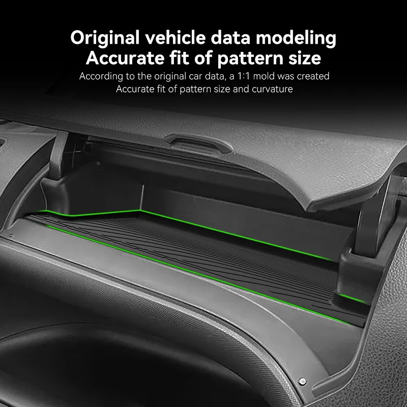 For 2014-2021 Toyota VOXY NOAH 80 Passenger Glove Box Upper Inner Silicone Storage Mat Anti-Slip Liner Car Interior Accessories view 3