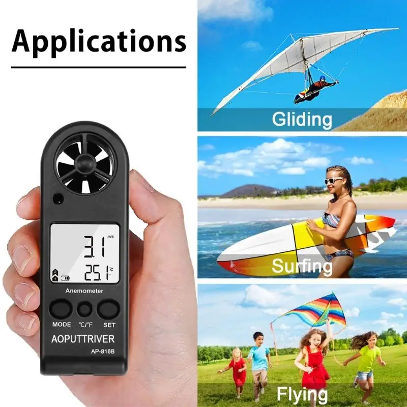 M76E Multifunctional Anemometer For Accurate Wind Speeds Temperature Humidity Pressure Altitudes Measurement