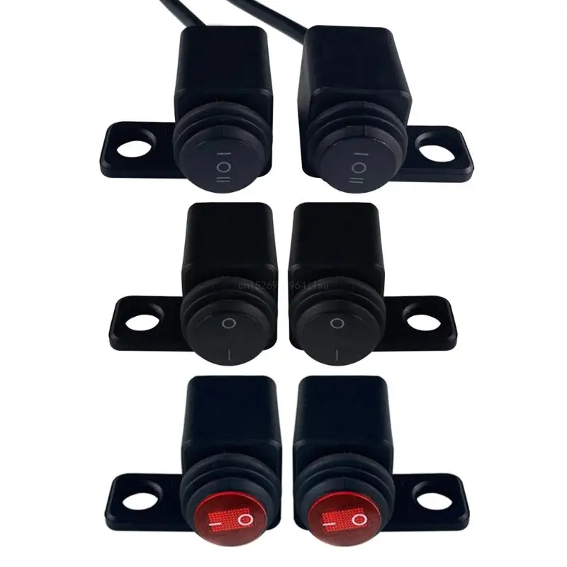 ON/Off Universal Motorbike Handlebar Headlight Brake Fog Lights Button Waterproof Left/Right