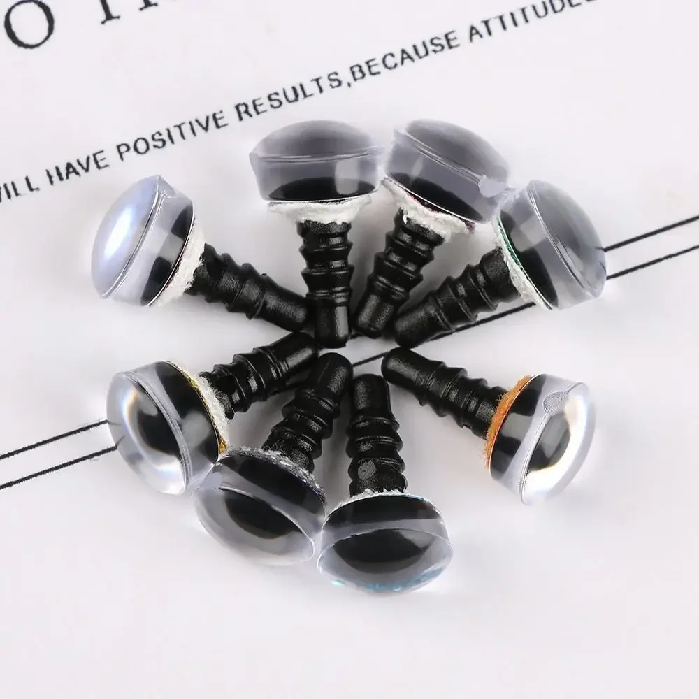10Pairs 10mm Puppet Crystal Eyes Glitter Crystal Eyes Stuffed Toys Parts Eyes Crafts with Washer DIY Doll Accessories