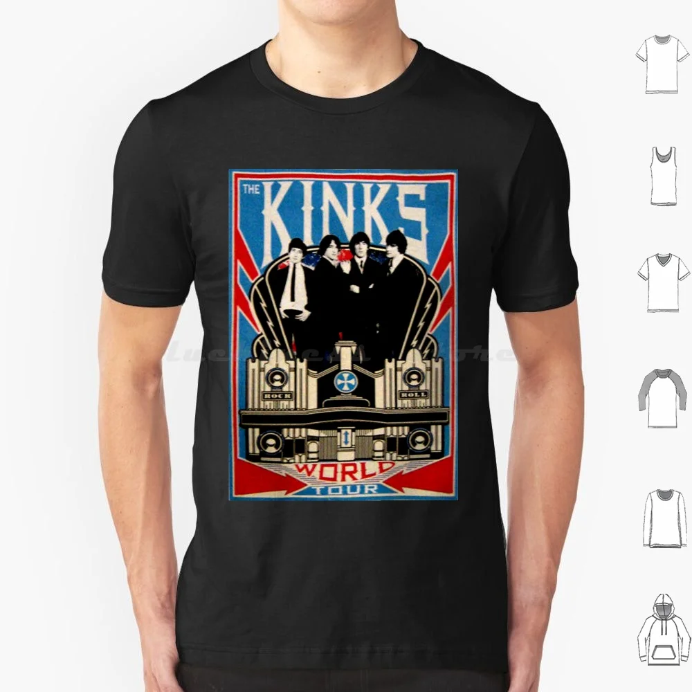 The Kinks Band World To T Shirt 6xl Cotton Cool Tee Music Music Lover Band Band Instrument Drummer Guitar Guitar Player Guitar