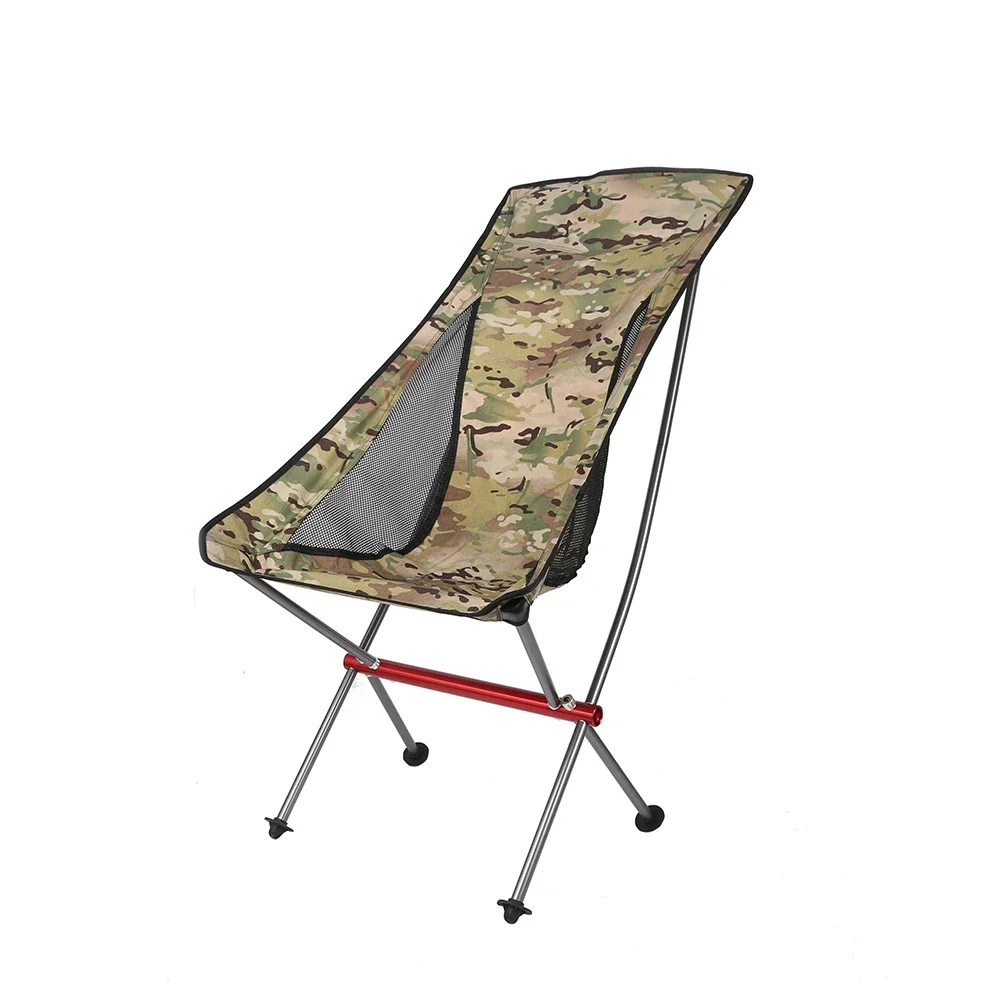 Popular High Back Chair All Aluminum Connection and Imported Fabrics Folding Chair for Outdoor Camping