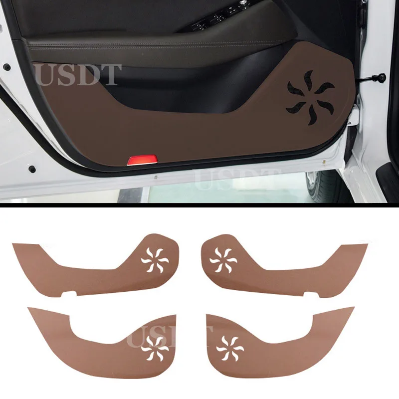 

For Mazda 6 Atenza 2014 2017 2019 2020 2021 2022 2023 Leather Carbon Fiber Sticker Door Anti Kick Cover Door Sill Protection Mat