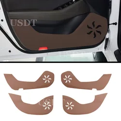 For Mazda 6 Atenza 2014 2017 2019 2020 2021 2022 2023 Leather Carbon Fiber Sticker Door Anti Kick Cover Door Sill Protection Mat