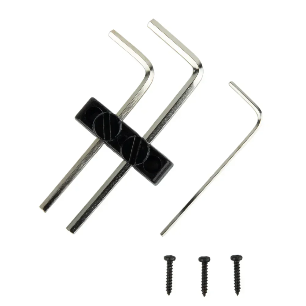 Guitar Parts Hex Wrench Holder Gold Guitar Tremolo Silver With Wrenches 1 Set 2.5mm & 3mm Accessorys Brand New