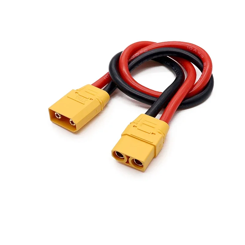 Xt90 Male And Female Connector Set Gold-Plated Cable Plug for Aircraft Model Lithium Battery Electrical Adjustment XT90S