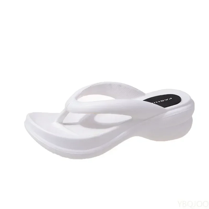 Sommermode Neue Dicksohlige Pantoffeln Flip-Flops Strand Rutschfeste Outdoor-Sandalen Modische Schwammkuchen-Clip-On-Pantoffeln 2026 – Detail 6