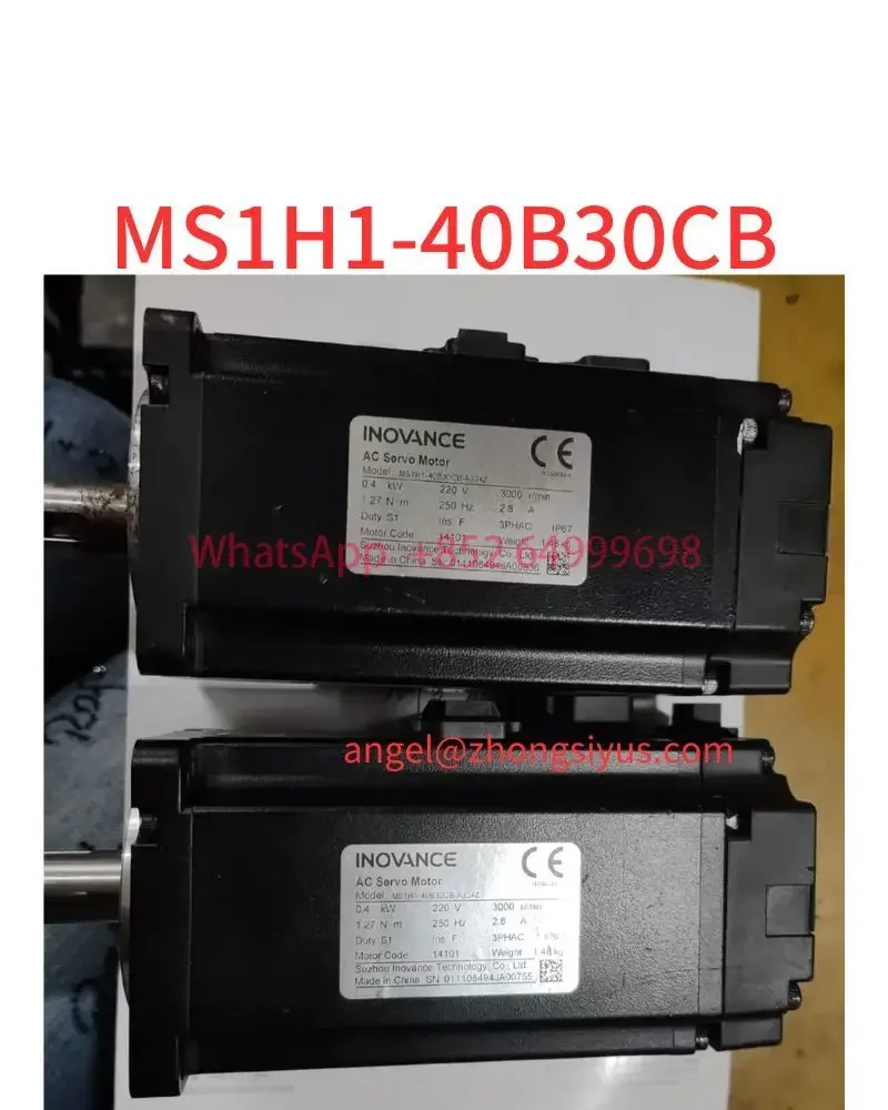 Used servo 400W with brake motor, MS1H1-40B30CB