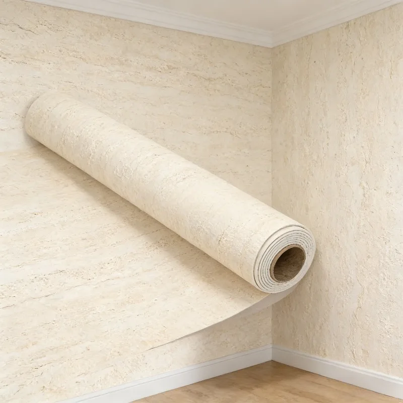 

Утолщенные самоклеящиеся обои из пеноматериала под травертин, имитация каменных панелей для стен, для арендаторов, для кабинета, офиса, быстрый обновительный ремонт стен