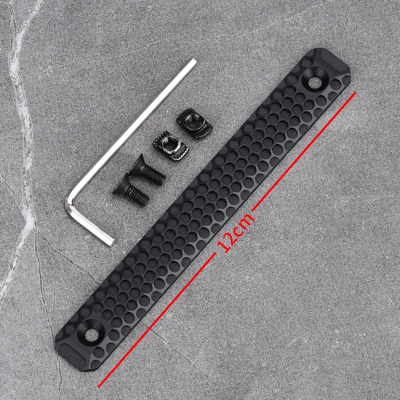 Tactische Aluminium CNC Rail Cover 8/12 CM MLOK KEYMOD voor AR15 HK416 M4 M16 AK47 Voorbuis Anti-Slip Bescherming Picatinny Rail