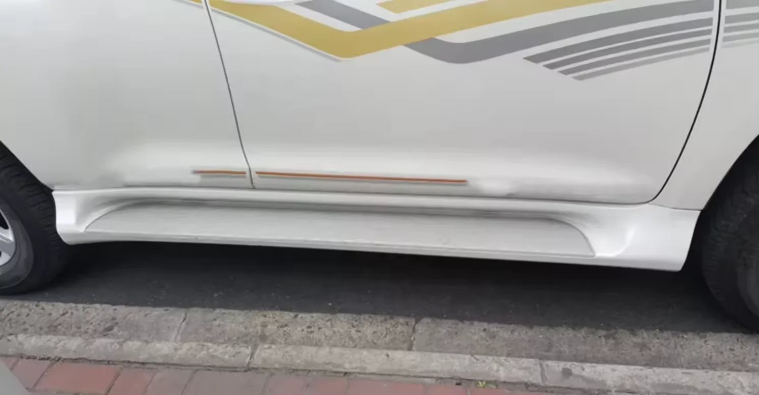 لوحة تشغيل بدواسة سوداء من سبائك الألومنيوم وخطوة جانبية لسيارة Land Cruiser Prado FJ150 2010-2021 مجموعة كاملة فاخرة #6