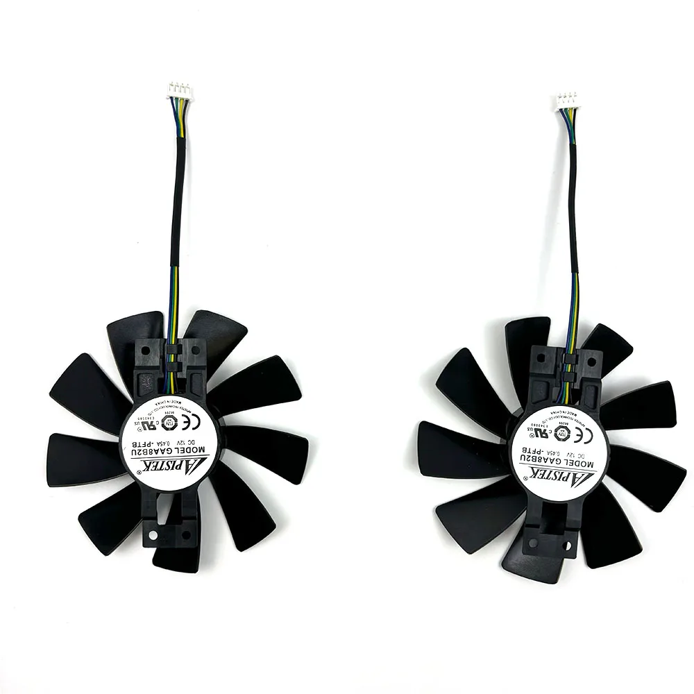 4PIN  GAA8B2U/GAA8S2U DC 12V 0.45A GPU Graphics Card Fan For Sapphire R9 380 380X 2G/4G D5 Graphics Card Replacement Fan