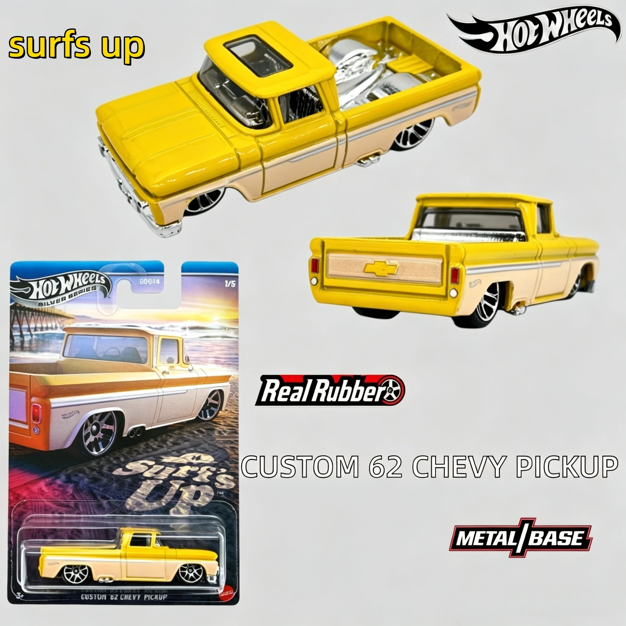 

New Hot Wheel Original GDG44 M Case Silver Label surf's up Series Model Car Die Cast Model Collection Surprise Toy Car Gift