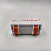 Flipper Zero Protective Case - 3D Printed PETG Storage Box with Cable Compartment, Shockproof/Dustproof Cover for Bare Device
