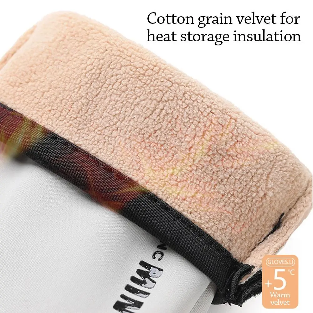 أزياء الشتاء الدافئ قفازات نونسليب بطانة الصوف قفازات ركوب الدراجات الرياضة للماء لمس القفاز في الهواء الطلق #4