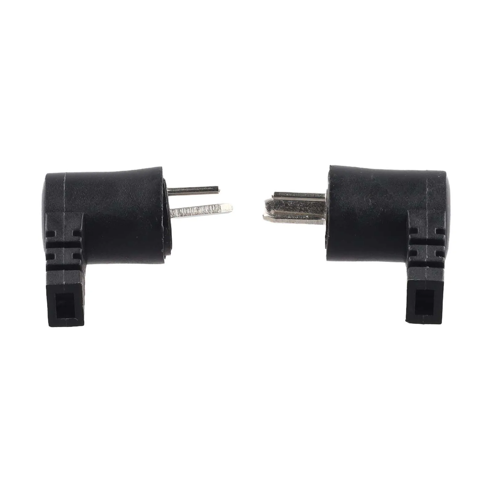 2023 New Connector 2-pin 2 Pcs Audio Bend Black DIN Easy To Install Hi-Fi IP20 Straight Angle 1 Pair 2023 New Connector