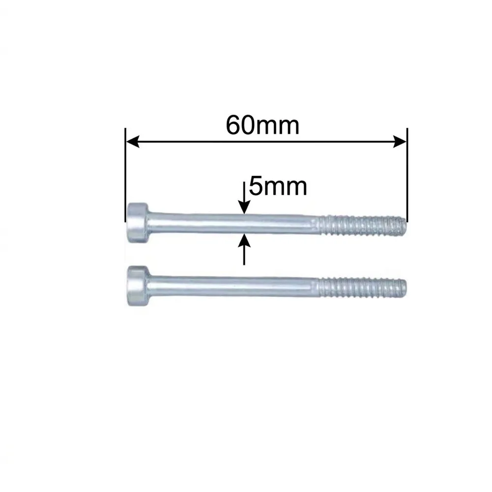 2 Pcs D5x60mm Silver Metal Muffler Bolts Screws For BG46 BG55 BG85 Leaf Blower Vacuum Parts Replacement 9075-478-4268