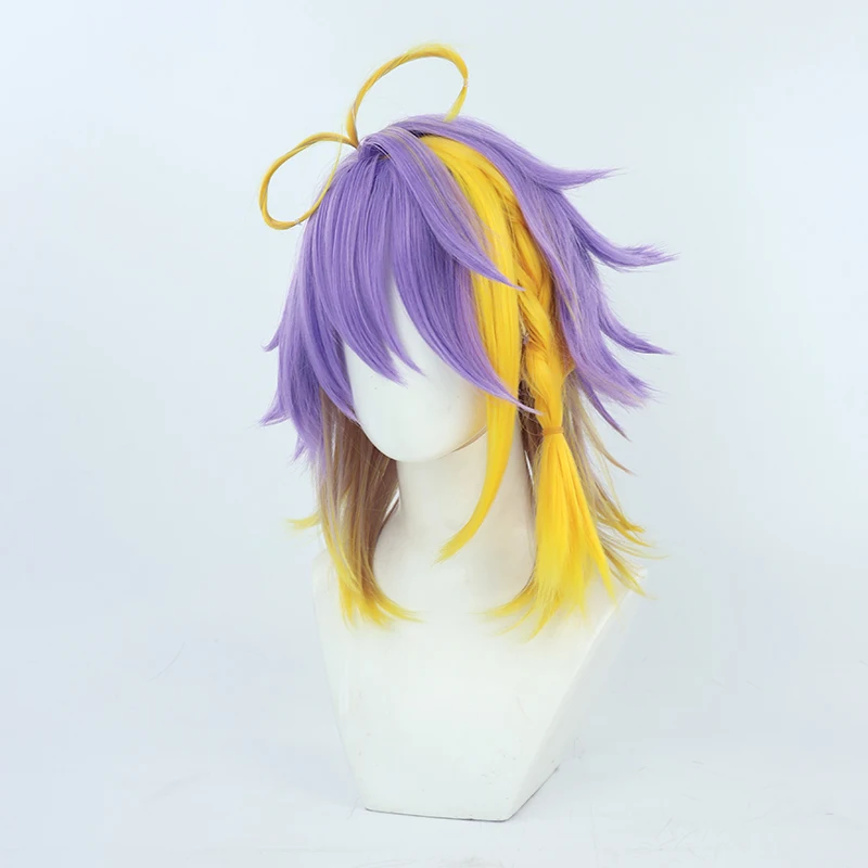 Peluca de Cosplay Virtual YouTube Vtuber Aster Arcadia, accesorios para fiesta de Carnaval y Halloween, pelo sintético de fibra resistente al calor + gorro de peluca