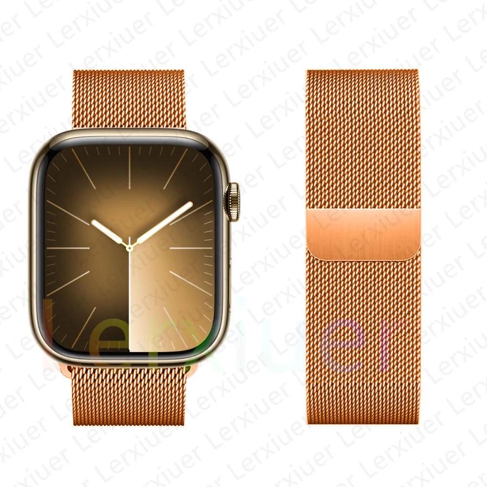 Milanese Loop für Apple Watch Armband 46mm 44mm 45mm 40mm 42mm 41mm 38mm 49mm Armband iWatch Serie 10 Ultra 2 9 8 SE 7 6 5 Band