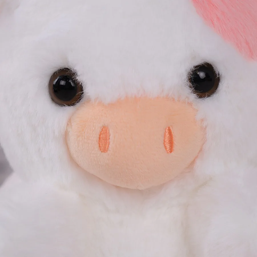 20cm/7.87in Cute Cow Plush Toys Cartoon Colorful Strawberry Bull Stuffed Animal Cattle Soft  Plushie Doll Decor For Party Gift