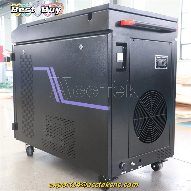 Powerful Pulse Laser Rust Removal Machine 500W 1000W 2000W Double Wobble Hand-Held Fiber Laser Cleaning Machine for Metals