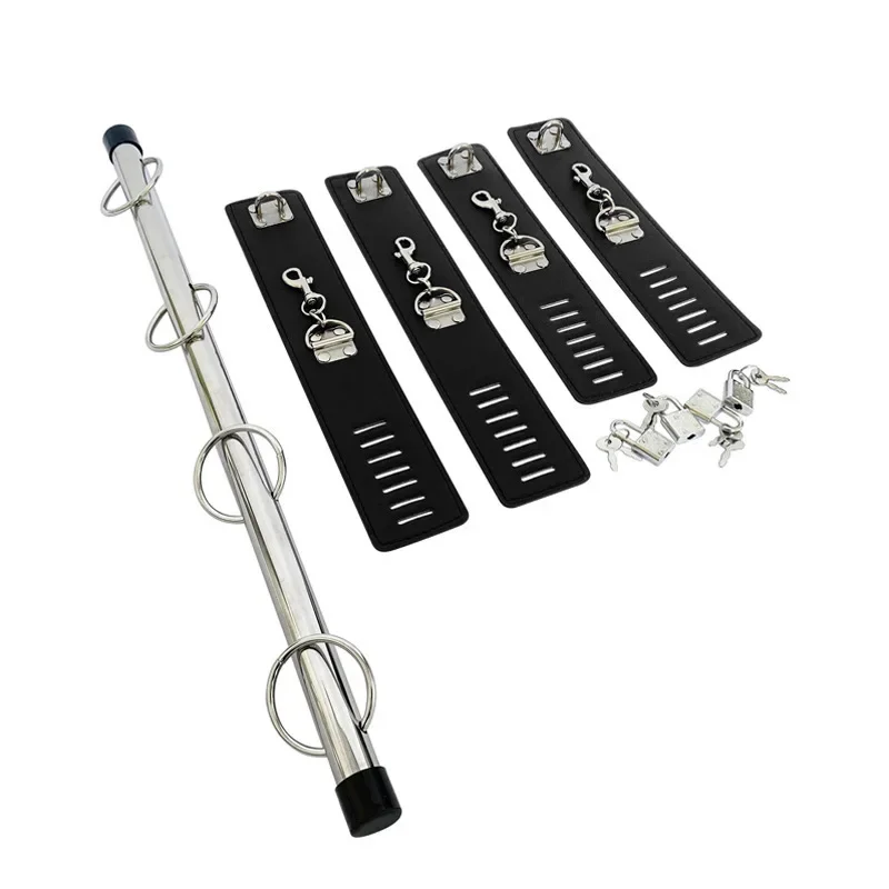 BDSM Hand Restraint Sex Spreader Bar Open Leg Handcuffs Sex Toy Set SM Slave Bar Spreader Sextoy Kits Couple Erotic Games Tool